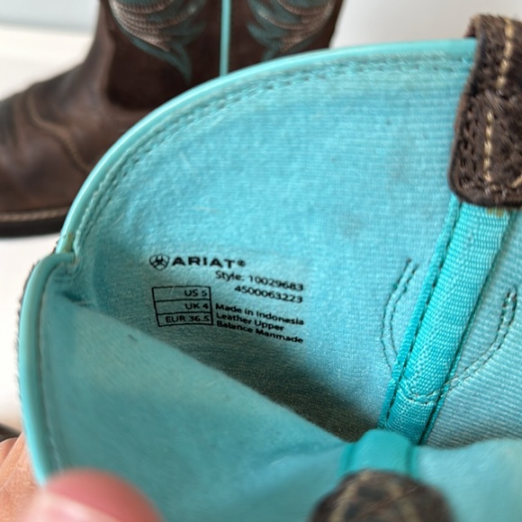 Ariat cowboy boots size 5 - Picture 6 of 6